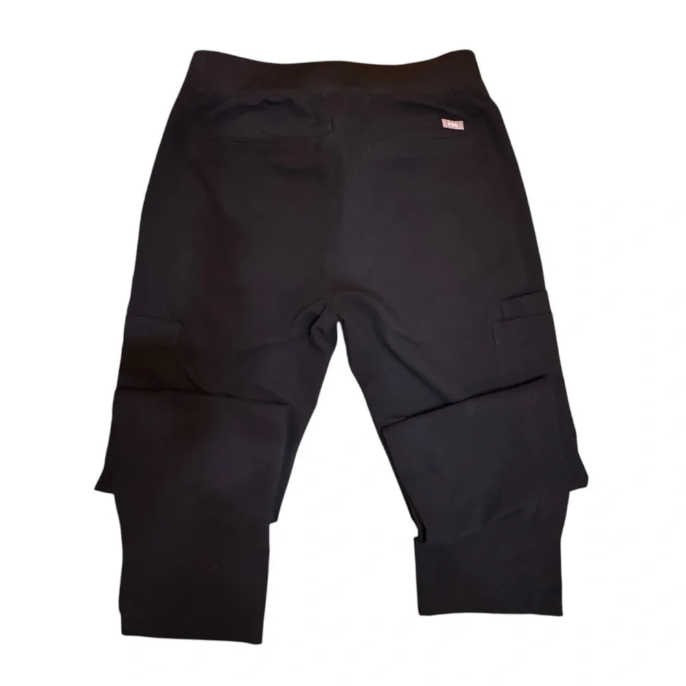FIGS Axim Technical Cargo Scrub Pants, Black, Size S, NWOT